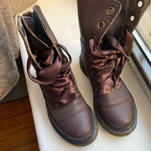 Women's Brown Lace-Up Boots